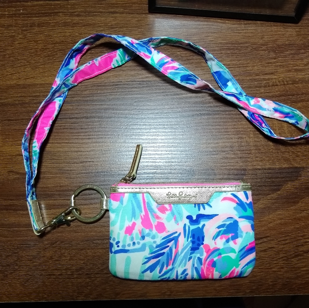 Lilly Pulitzer ID holder and lanyard